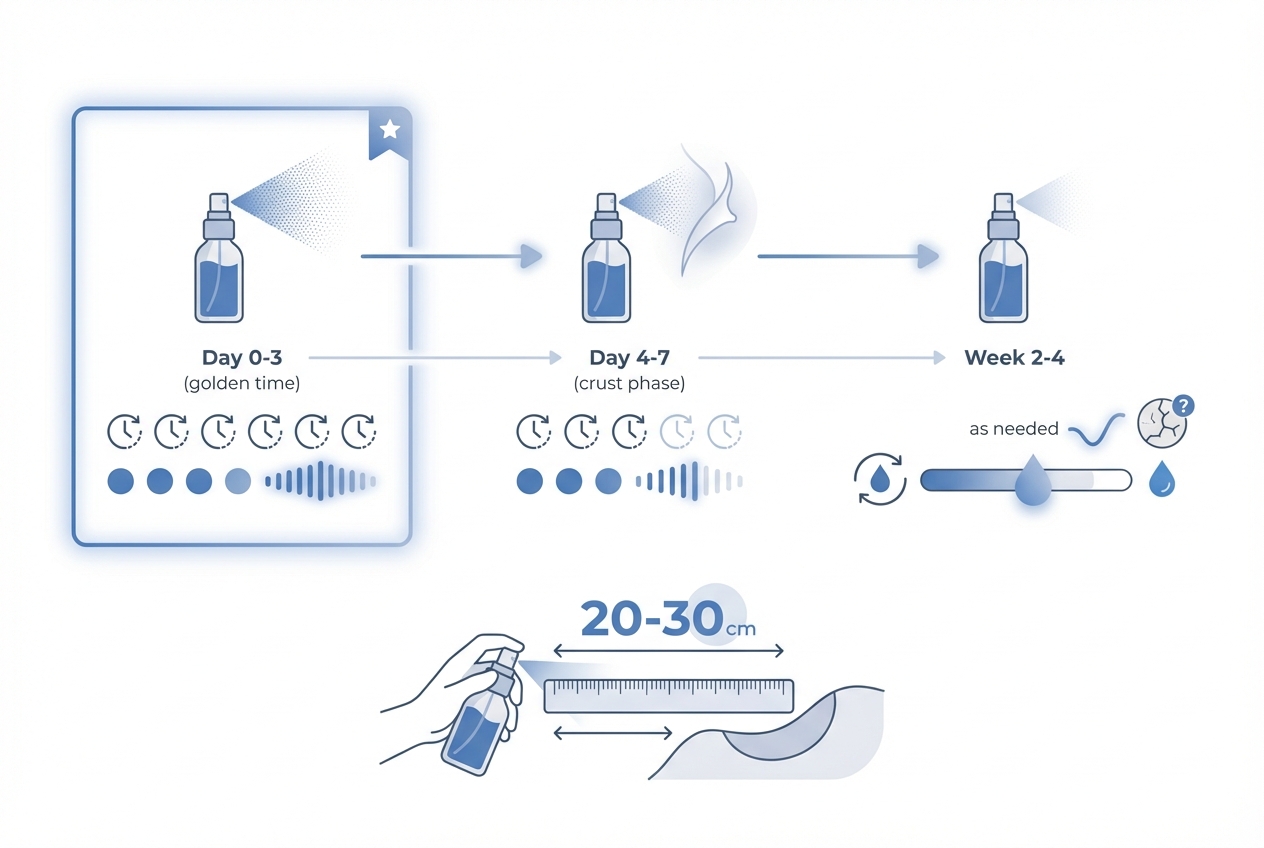 생착 스프레이 시기별 사용 가이드 타임라인