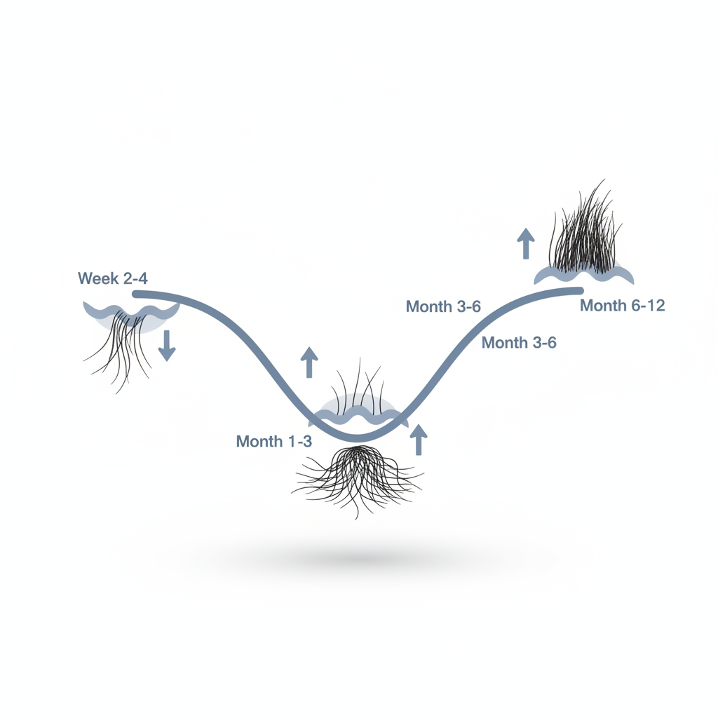 모발이식 암흑기 타임라인 인포그래픽