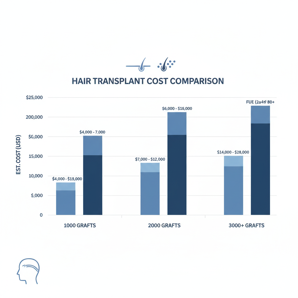 비절개 vs 절개 모발이식 가격 비교 인포그래픽