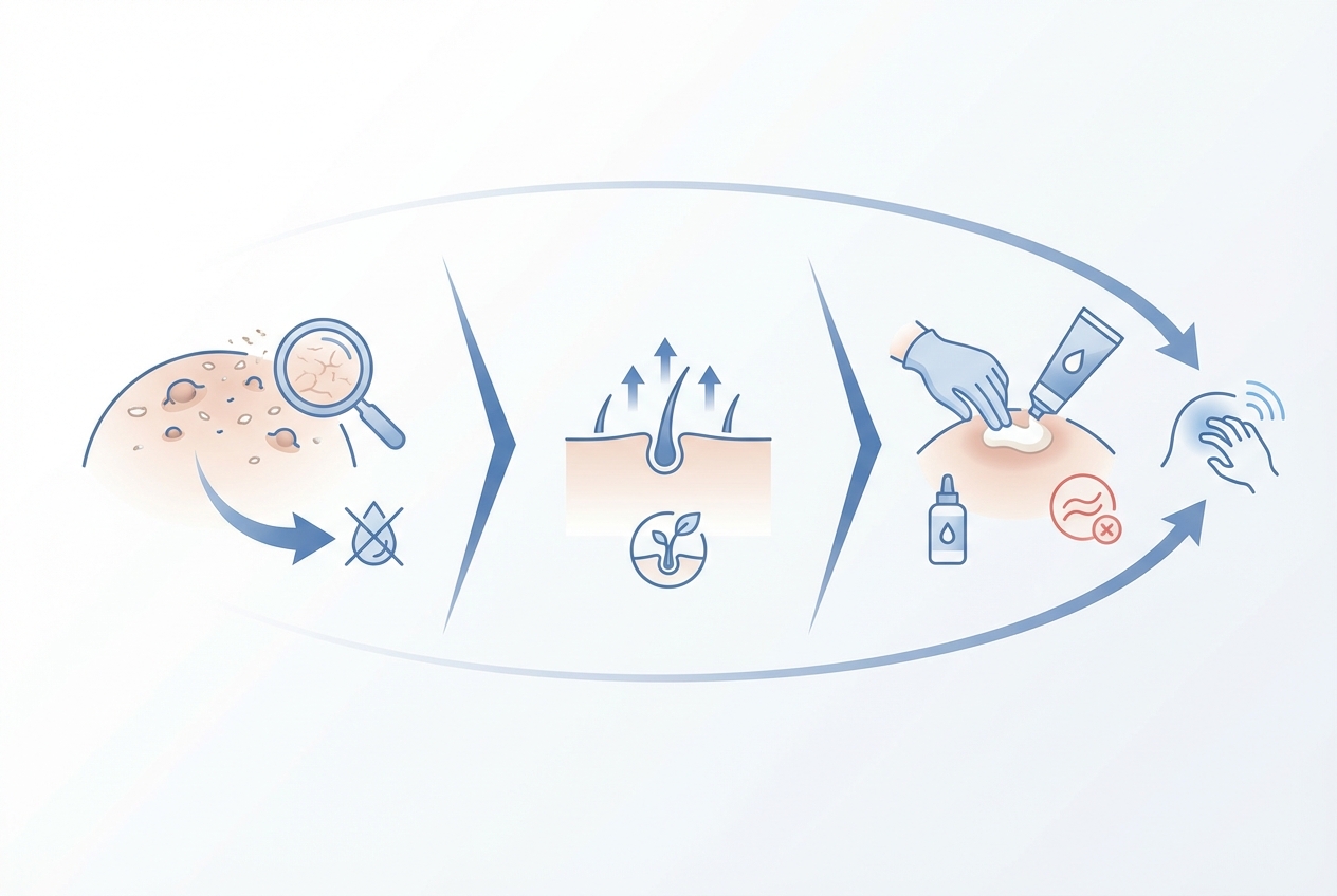 모발이식 후 가려움 원인 3가지 인포그래픽