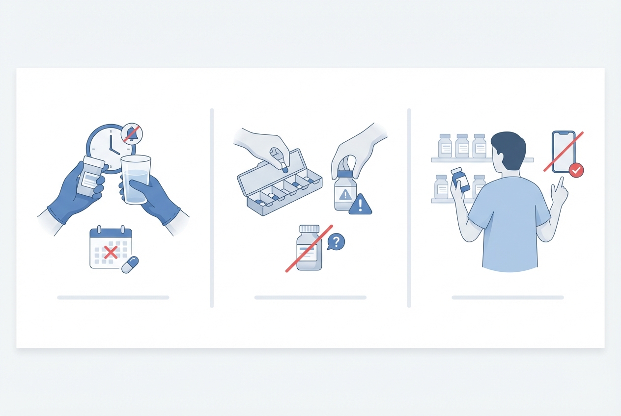 모발이식 후 약물 관련 흔한 실수 3가지 인포그래픽