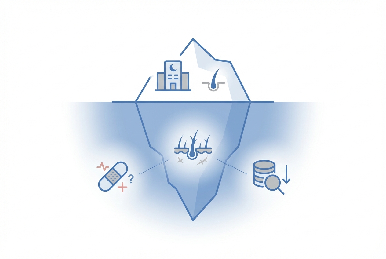 터키 모발이식 숨겨진 리스크 인포그래픽