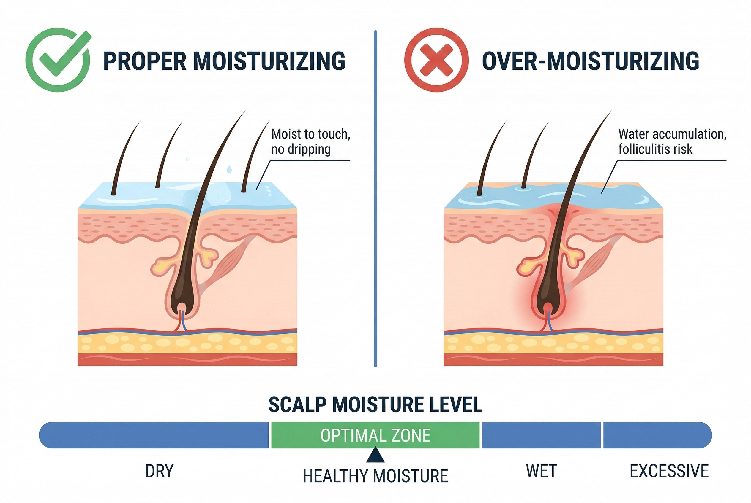 모발이식 두피 보습 과다 주의사항 인포그래픽
