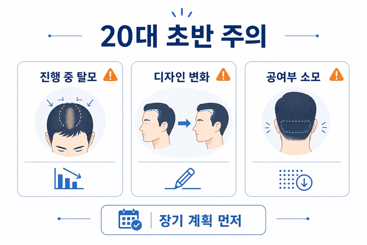 20대 초반 모발이식이 위험한 이유 인포그래픽