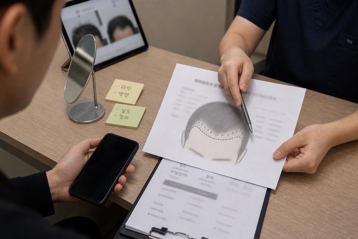 모발이식 부자연스러운 결과 원인 분석 인포그래픽
