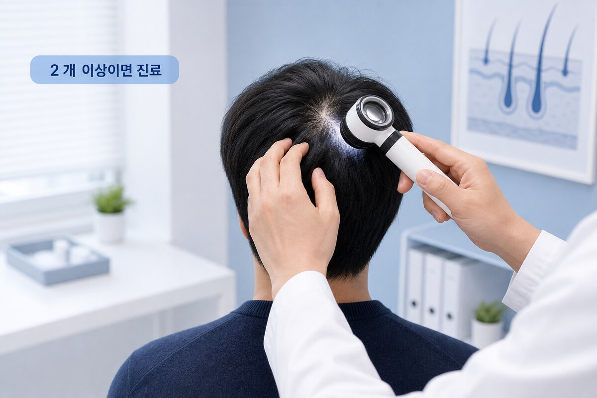 탈모 병원 방문 기준 인포그래픽