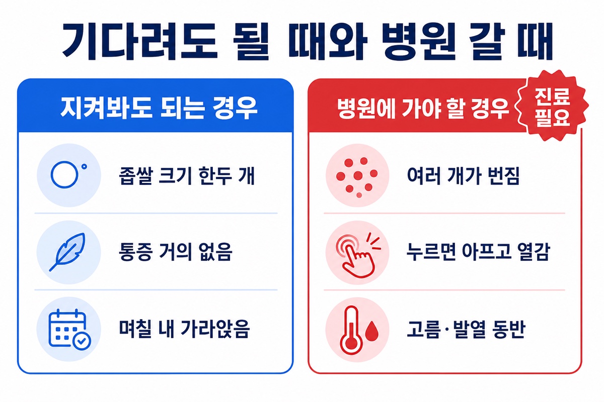 자연치유 vs 병원 방문 기준